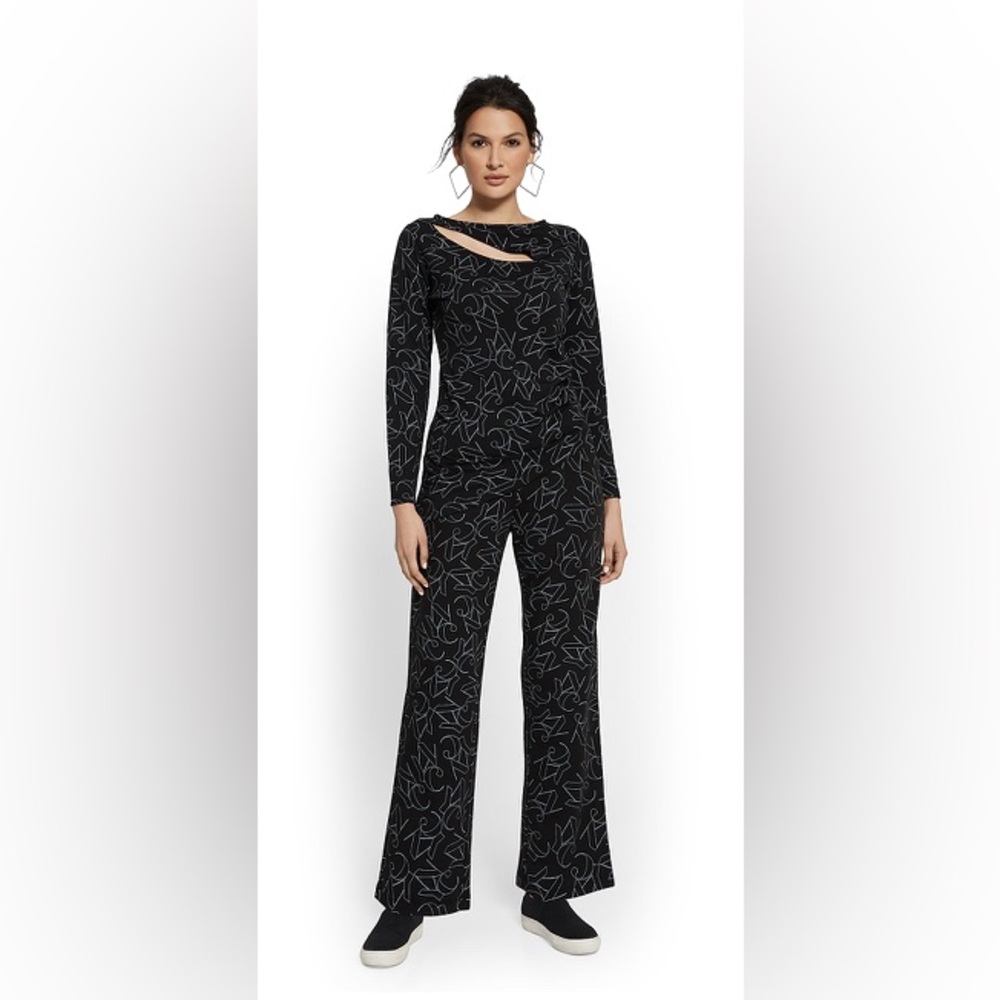 ⭐️ Firm Price ⭐️ NYC Dreamy French Terry Asymmetric Cut-Out Top & straight pants
